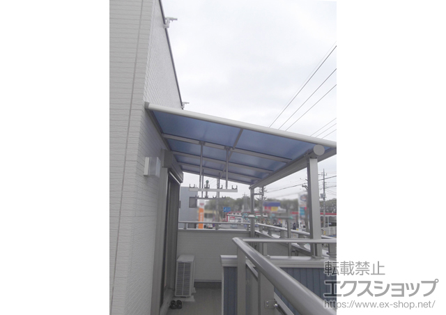 埼玉県北本市ののバルコニー・ベランダ屋根 ヴェクターテラス F型 屋根タイプ 単体 積雪対応〜30? 施工例