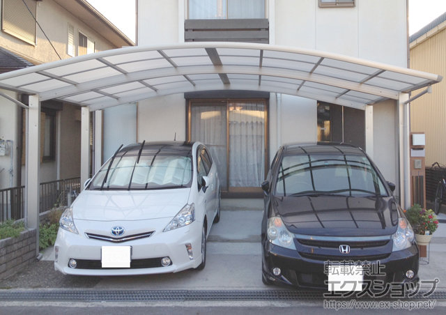 大阪府富田林市ののカーポート プレシオスポート ワイド　積雪〜20cm対応 施工例