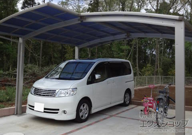 千葉県千葉市ののカーポート プレシオスポート M合掌 積雪〜20cm対応 施工例