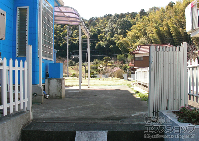 神奈川県横浜市ののカーゲート トリップゲート PA型 ノンレール 片開き 施工例