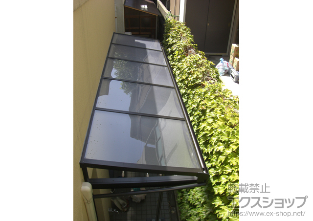 兵庫県神戸市ののバルコニー・ベランダ屋根 ヴェクターテラス F型 ルーフタイプ 積雪〜20?対応 施工例