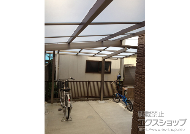 東京都大田区のLIXIL リクシル（トステム）のサイクルポート・駐輪場 レークポートシグマIII ミニ　積雪〜20cm対応 施工例