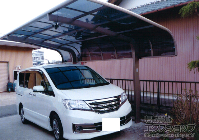 岐阜県美濃加茂市のLIXIL リクシル（トステム）のカーポート テールポートシグマIII 積雪〜30ｃｍ対応 施工例