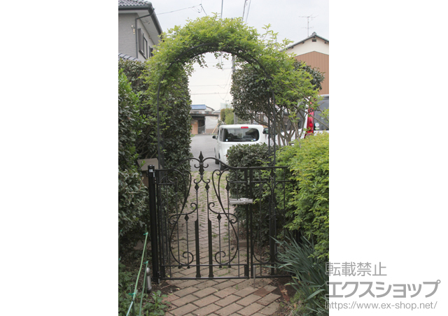 埼玉県上尾市のの門扉 アプローチルナ ＣＬ型 片開き 施工例