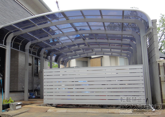 神奈川県相模原市ののカーゲート ワイドオーバードアS5型 電動式 33-12 施工例