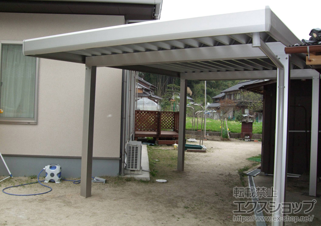 京都府京丹後市ののカーポート ジーポートneo 積雪100cmＡタイプ 4本柱 施工例