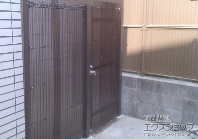 東京都葛飾区のLIXIL リクシル（トステム）のフェンス・柵 ハイグリッドフェンスN1型 施工例