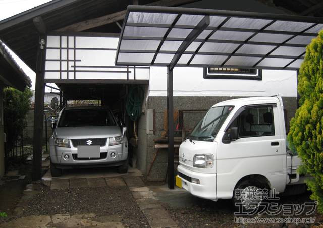 山梨県北杜市ののカーポート プレシオスポート　積雪〜20cm対応 施工例