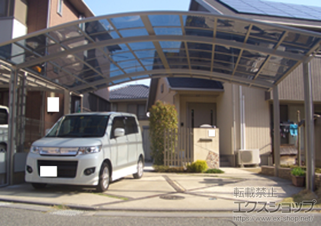 広島県東広島市ののカーポート レイナツインポート 積雪〜20cm対応 施工例