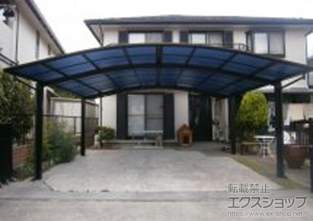 山梨県南アルプス市ののカーポート レイナツインポート 積雪〜20ｃｍ対応 施工例