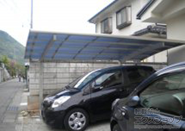 長野県埴科郡坂城町ののカーポート プレシオスポート 積雪〜20cm対応 施工例