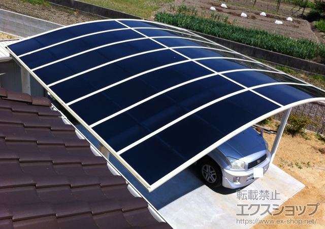 香川県三豊市ののカーポート レイナツインポート 積雪〜20cm対応 施工例