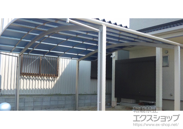 広島県福山市ののカーポート レイナツインポート 積雪〜20ｃｍ対応 施工例