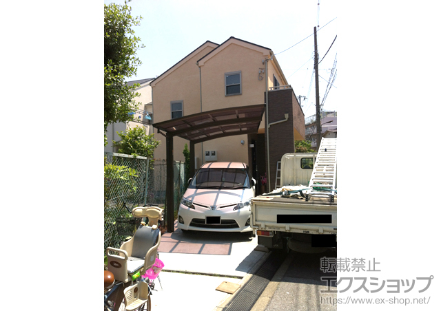 東京都足立区ののカーポート レイナポート 積雪〜20cm対応 施工例