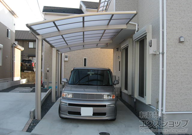滋賀県大津市ののカーポート レイナポート 延長　積雪〜20cm対応 施工例