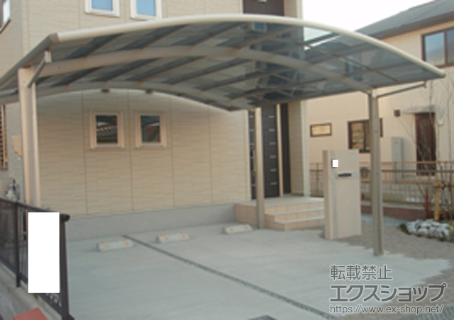 愛知県豊橋市ののカーポート レイナツインポート 積雪〜20cm対応 施工例