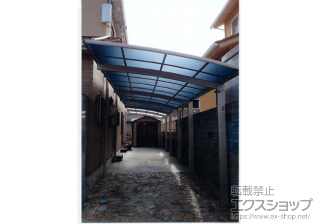 岡山県赤磐市ののカーポート プレシオスポート 積雪〜20cm対応 施工例