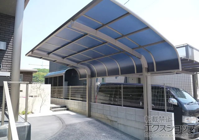 広島県広島市のLIXIL リクシル（トステム）のカーポート テールポートシグマIII 積雪～30cm対応 施工例