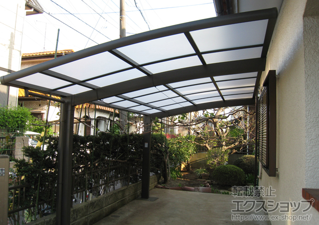 千葉県流山市のLIXIL リクシル（トステム）のカーポート カーブポートシグマ? 積雪対応〜20? 施工例