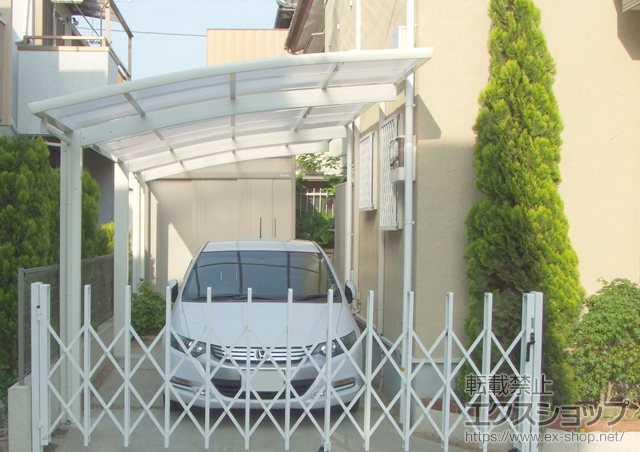 埼玉県吉川市ののカーポート レイナポート 延長 積雪〜20cm対応 施工例