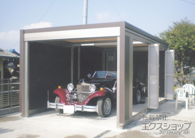 静岡県裾野市ののカーポート スタイルコート 右勝手 34-60タイプ 換気扇対応 積雪〜50cm対応 施工例