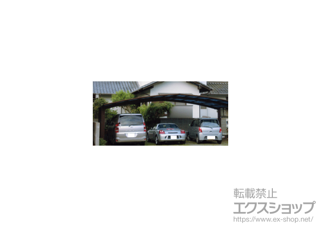 宮崎県日南市ののカーポート レイナトリプルポート 積雪〜20cm対応 施工例