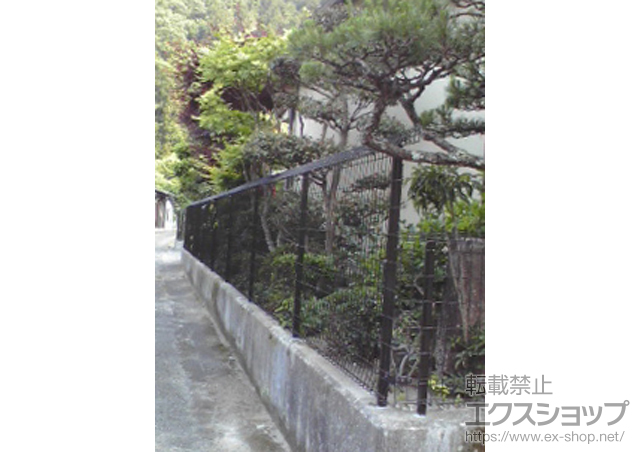 広島県竹原市ののフェンス・柵 メッシュフェンス G10-R 施工例