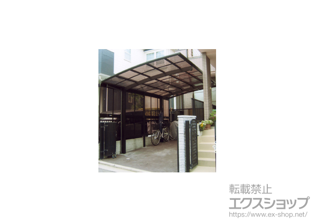 神奈川県横浜市ののカーポート レイナポート 積雪〜20cm対応+レイナポート サイドパネル 54-19H 施工例
