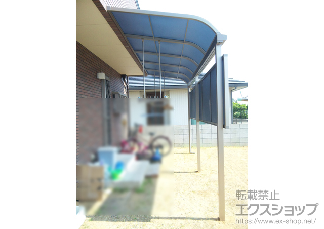 香川県高松市のLIXIL リクシル（トステム）のテラス屋根 ライザーテラスII R型 テラスタイプ 単体 積雪〜20cm対応 施工例