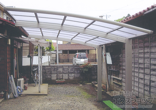 茨城県水戸市ののカーポート レイナポート 積雪〜20cm対応 施工例