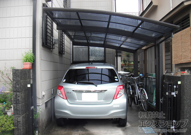 神奈川県小田原市ののカーポート プレシオスポート 積雪〜20cm対応 施工例