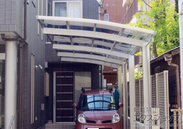 東京都練馬区ののカーポート レイナポート 縦連棟 積雪〜20cm対応 施工例