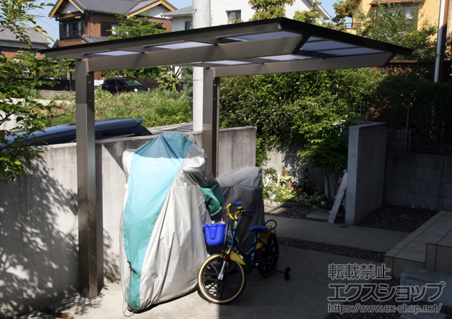 愛知県大府市ののサイクルポート・駐輪場 アーキフィットプラス ミニ 積雪〜20cm対応 施工例