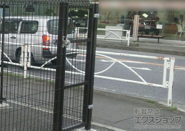 茨城県土浦市のの門扉 メッシュフェンスG10 門扉 片開き 施工例