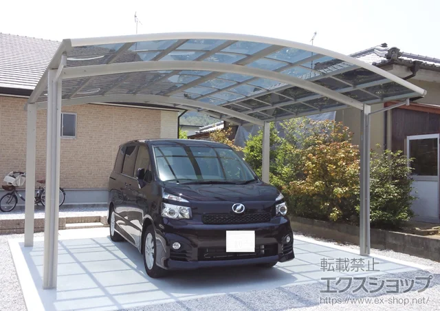 宮崎県児湯郡木城町のYKKAPのカーポート レイナツインポート 積雪～20cm対応 施工例