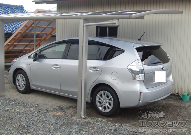 三重県四日市市ののカーポート プレシオスポート 積雪〜20ｃｍ対応 施工例