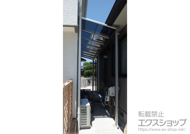 福岡県直方市ののテラス屋根 ヴェクターテラス F型 テラスタイプ 連棟 積雪〜20cm対応 施工例