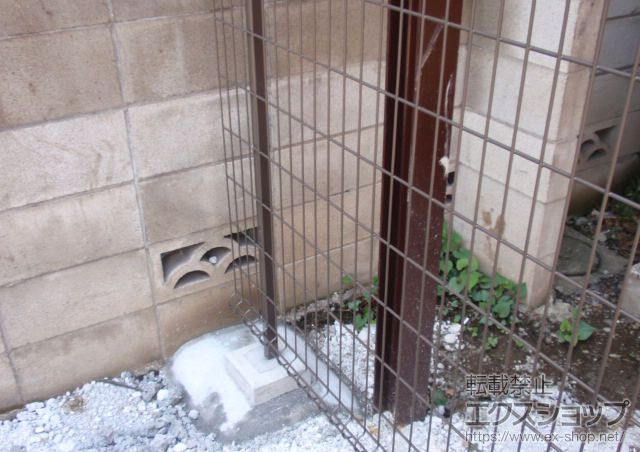 東京都品川区ののフェンス・柵 ハイグリッドフェンスN8型 フリーポールタイプ 施工例