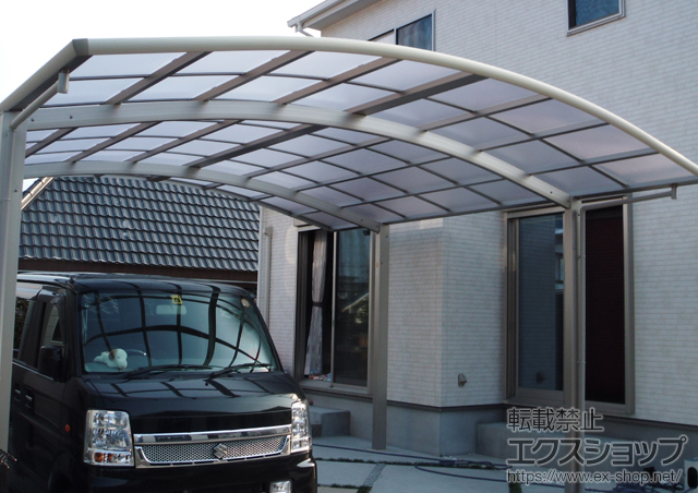 滋賀県大津市ののカーポート レイナツインポート 積雪〜20?対 施工例