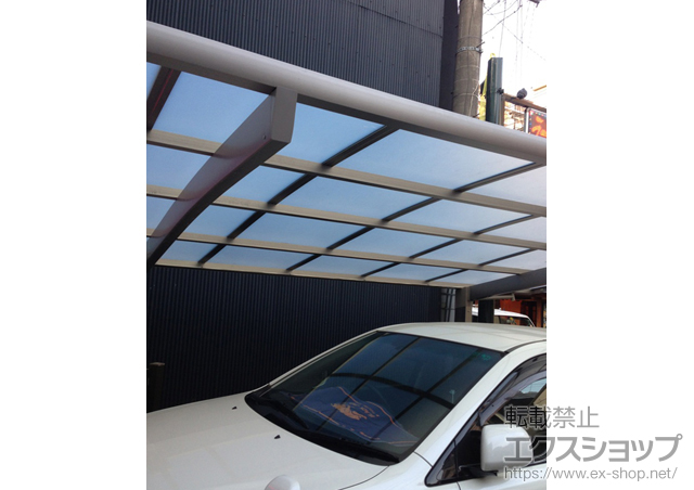 佐賀県佐賀市のLIXIL リクシル（トステム）のカーポート カーブポートシグマIII 積雪〜30cm対応 施工例