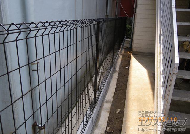 東京都豊島区ののフェンス・柵 イーネットフェンス1F型 自由柱タイプ 施工例