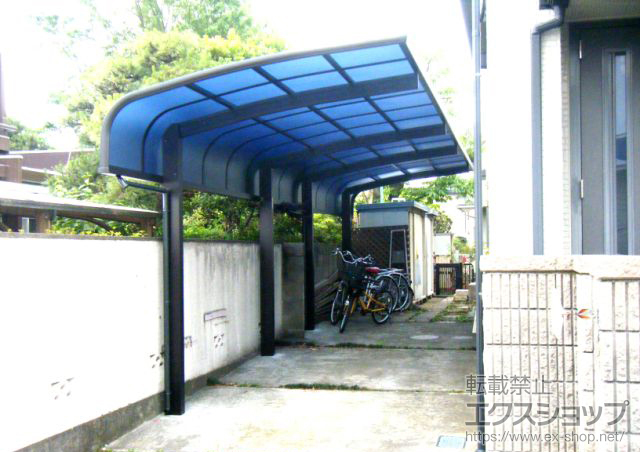 東京都東久留米市ののカーポート プレシオスポートアルファ 縦連棟 積雪〜20cm対応 施工例