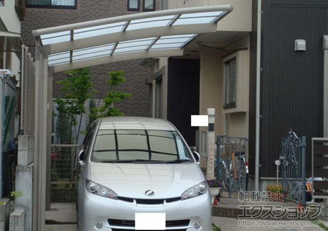 愛知県尾張旭市のLIXIL リクシル（トステム）のカーポート カーブポートシグマIII  積雪〜30cm対応 施工例