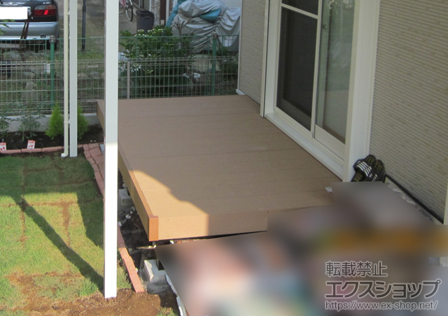 神奈川県平塚市ののウッドデッキ リウッドデッキ200 単体 施工例