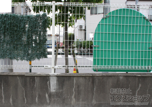 東京都足立区ののフェンス・柵 イーネットフェンス1F型 自由柱タイプ 施工例