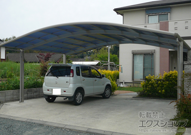 熊本県熊本市ののカーポート レイナツインポート 積雪〜20cm対応 施工例