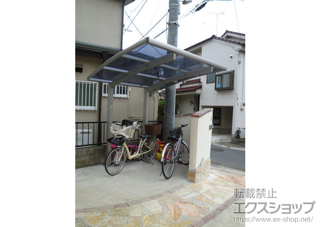 埼玉県鶴ヶ島市ののサイクルポート・駐輪場 レイナポート ミニ 積雪〜20cm対応 施工例