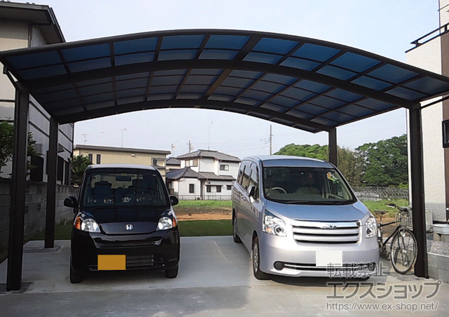 埼玉県久喜市ののカーポート レイナツインポート 積雪〜20cm対応 施工例