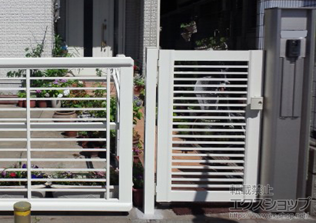 東京都大田区のの機能門柱・ポスト 機能門柱4型 片開き施工＜門柱仕様＞ 施工例