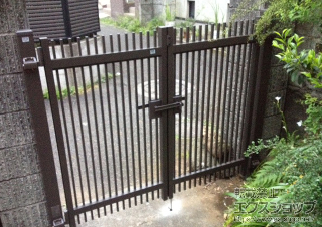 東京都渋谷区のの門扉 ハイ千峰 両開き 施工例
